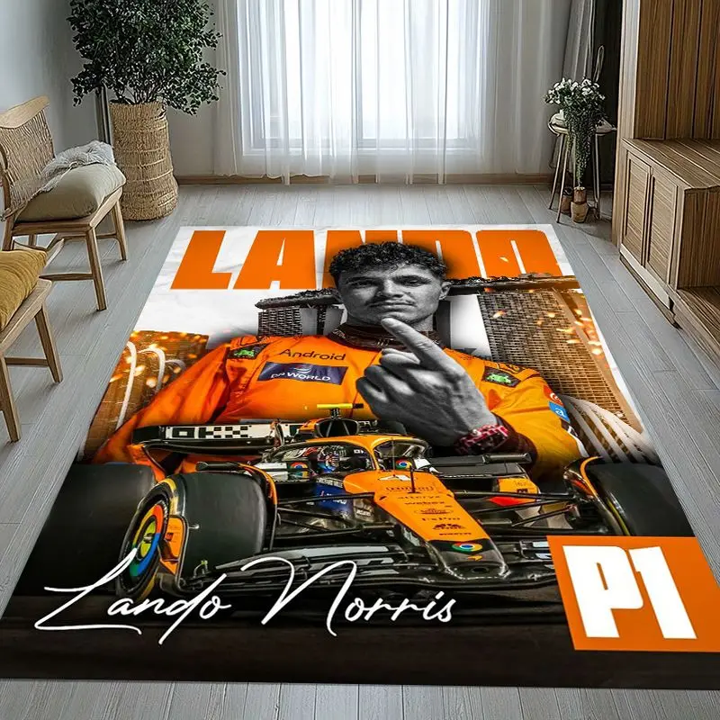 Fashion Landos Norris Racer Soft Non-Slip Large Area Rug for Living Room,Bedroom Playroom Carpet Mat for Sofa,Home Decor Gift