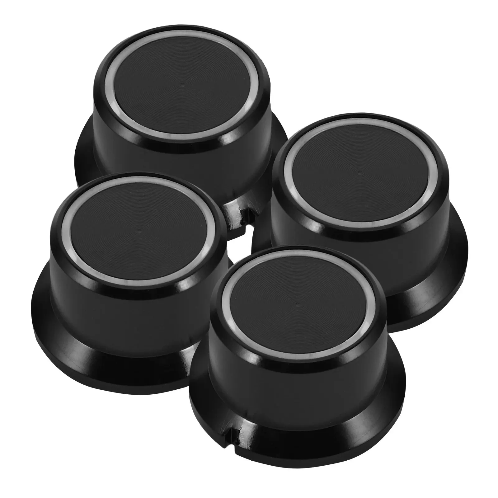 4Pcs Translucent Hat Shape Amplifier Volume Control Knobs for Audio Devices Speaker Mixer Adjustable Rotary