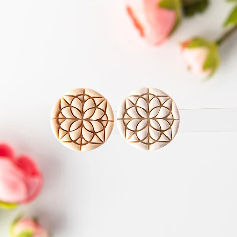 Earrings Cutting Mold Bohemian Style Geometry Shape polymer Clay Embossed Mould DIY Handmade Earring Jewelry Pendant Making Tool