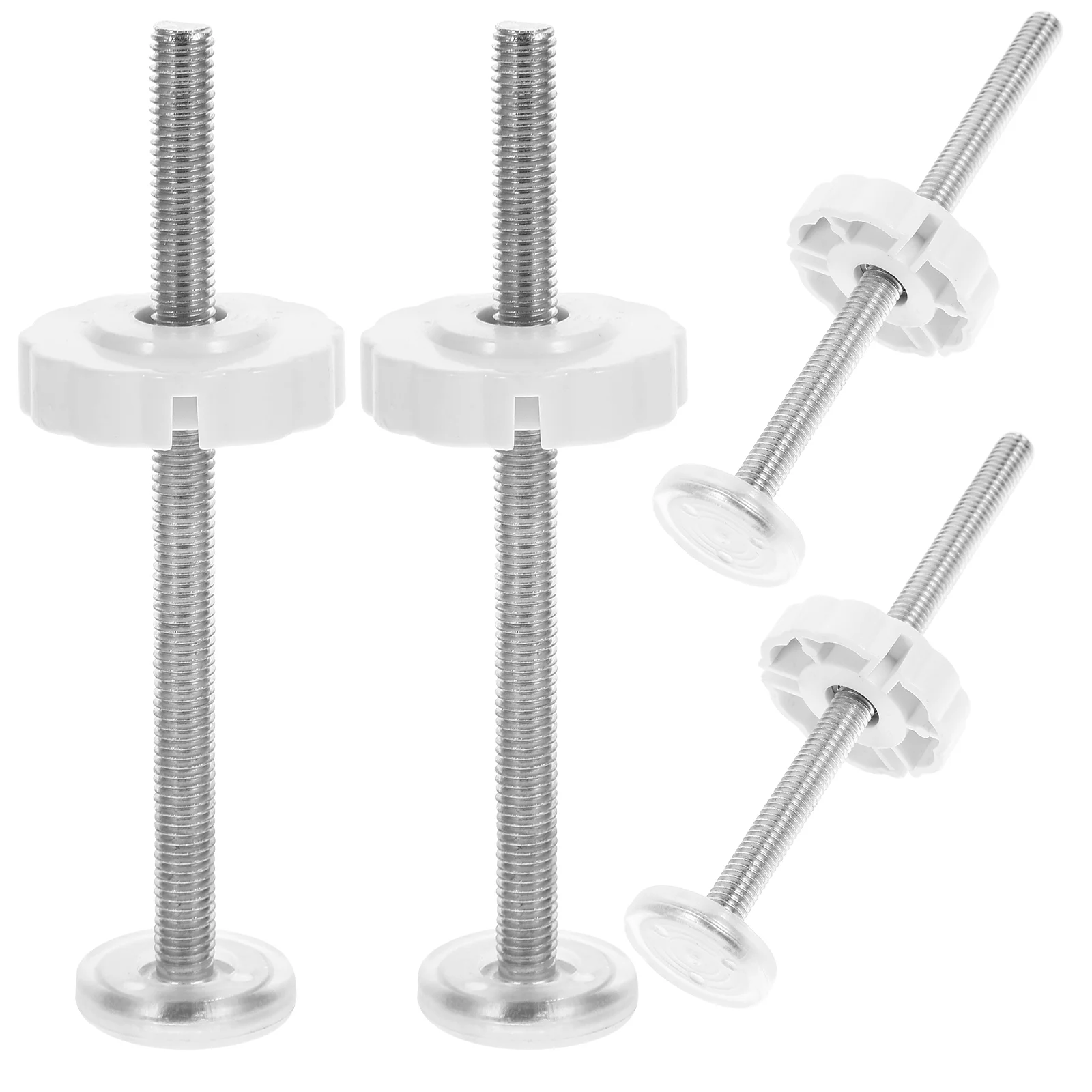 4 Pcs Baby Gate Hardware Pet Gates Parts Replacement Screws Spiral Threaded Spindle Rod Bolt Aluminum Alloy