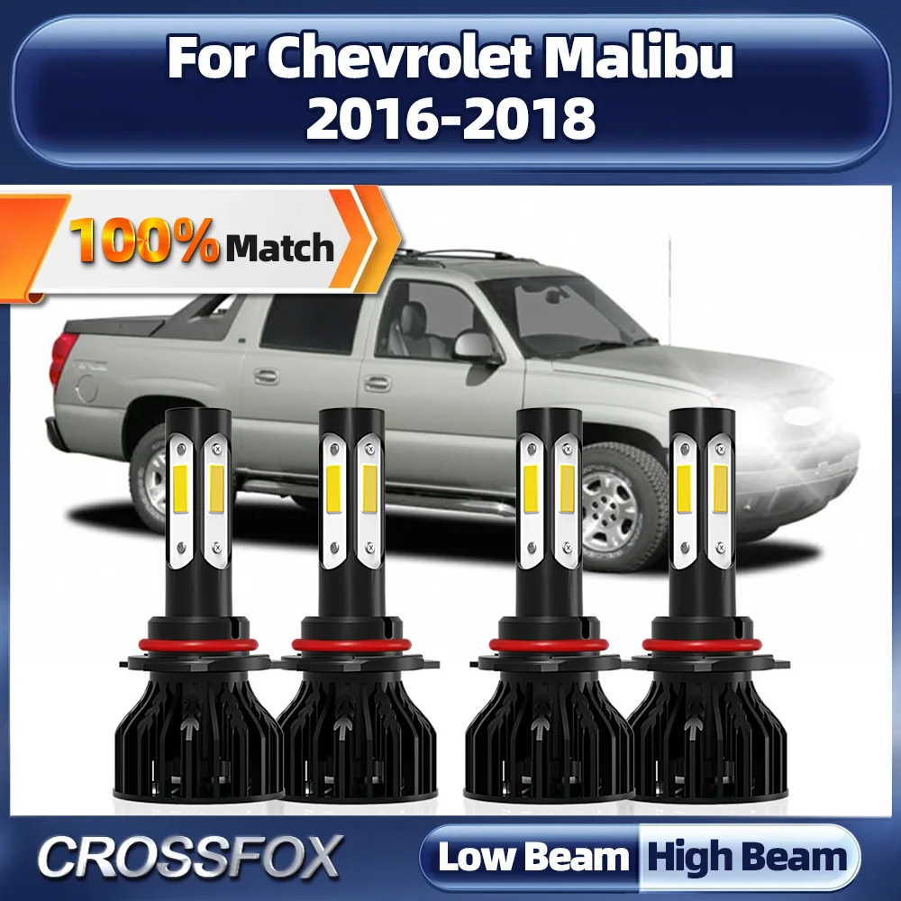 

Сверхъяркие лампы для автомобильных фар, 240 Вт, 6000 лм, 2016 к, 12 В, для Chevrolet Malibu 2017, 2018,