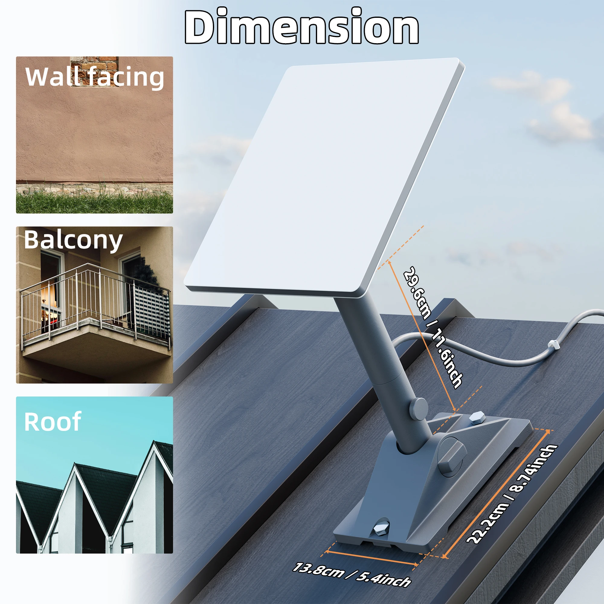 Starlink Mini Roof Mount Adjustable Starink Mini Home Mount Heavy Duty Pole Mounting with Adjustable Tilt 90 for Better Signal