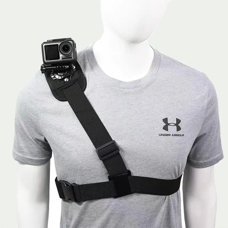 Sports Camera Accessories 360° Shoulder Strap Mount Harness For Gopro Hero 12 11 10 9 8 7  6 5  SJCAM  Insta360 Chest Harness