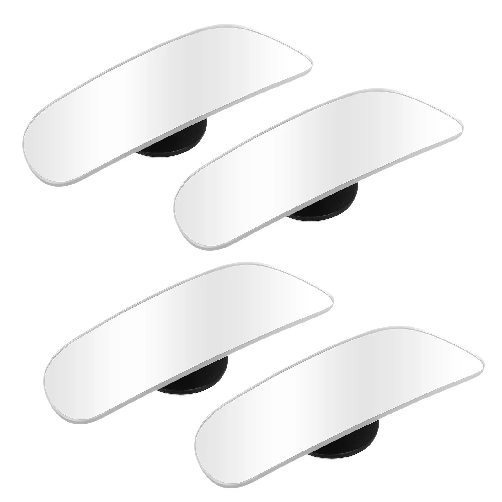 4Pcs Blind Spot Car Mirrors Arc-Shaped Wide Angle Rearview Mirror Universal Frameless Adjustable Fit for Cars Trucks Suvs