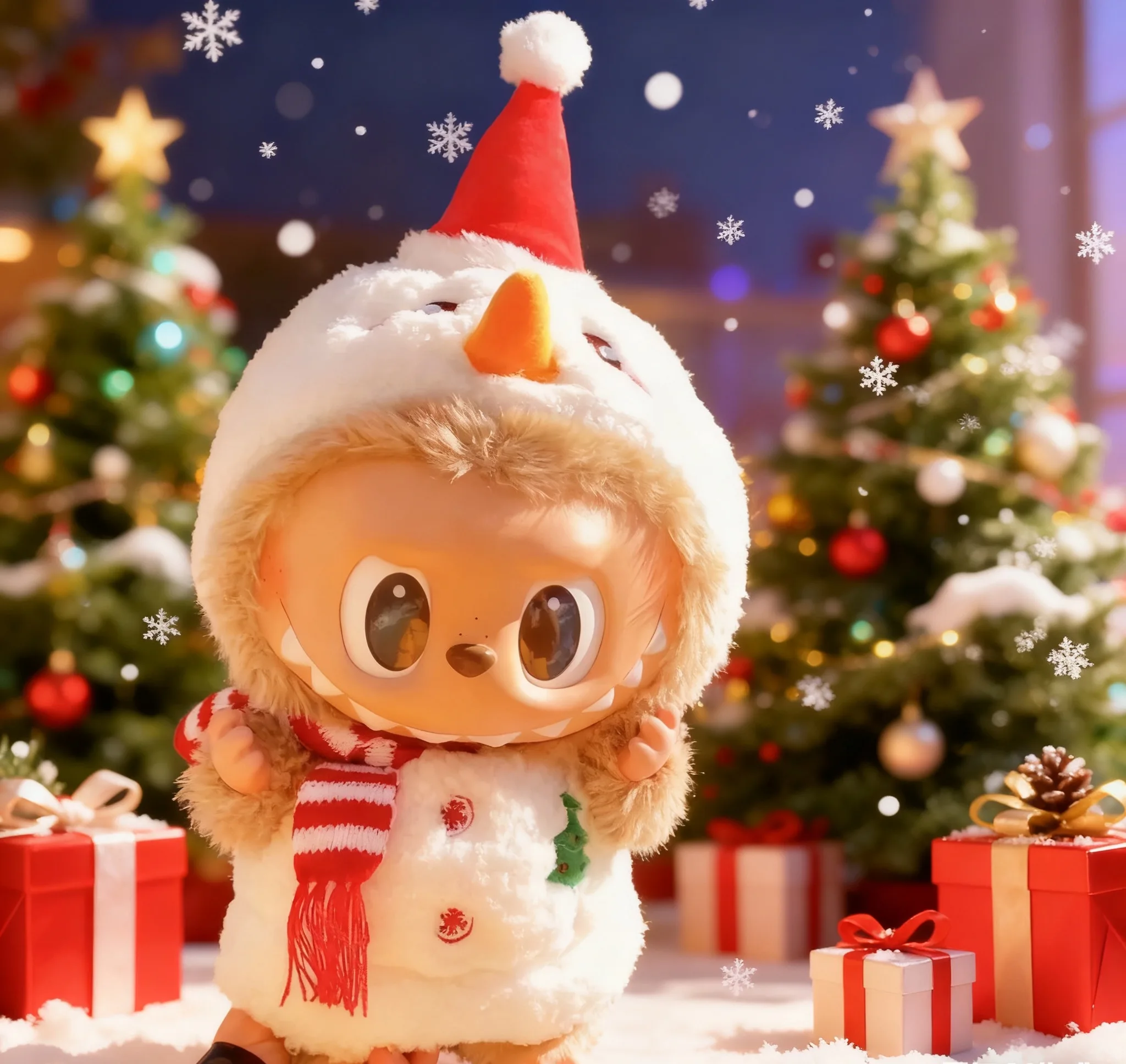 

Clothing sets and accessories for 38CM LABUBU dolls, LABUBU Christmas sets, new large LABUBU Christmas gifts.（NO DOLL）