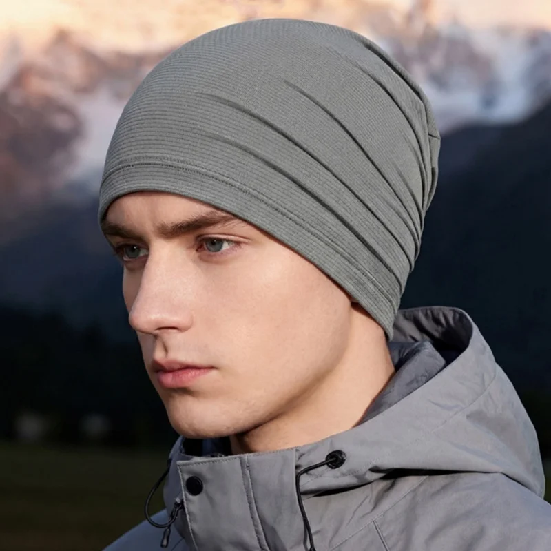 Schnell Trocknende Atmungsaktive Stretch-Beanie-Mütze Unisex Sport-Laufmütze Fahrrad-Unterhelm-Kappe Schweißabsorbierende Mütze – Detail 8