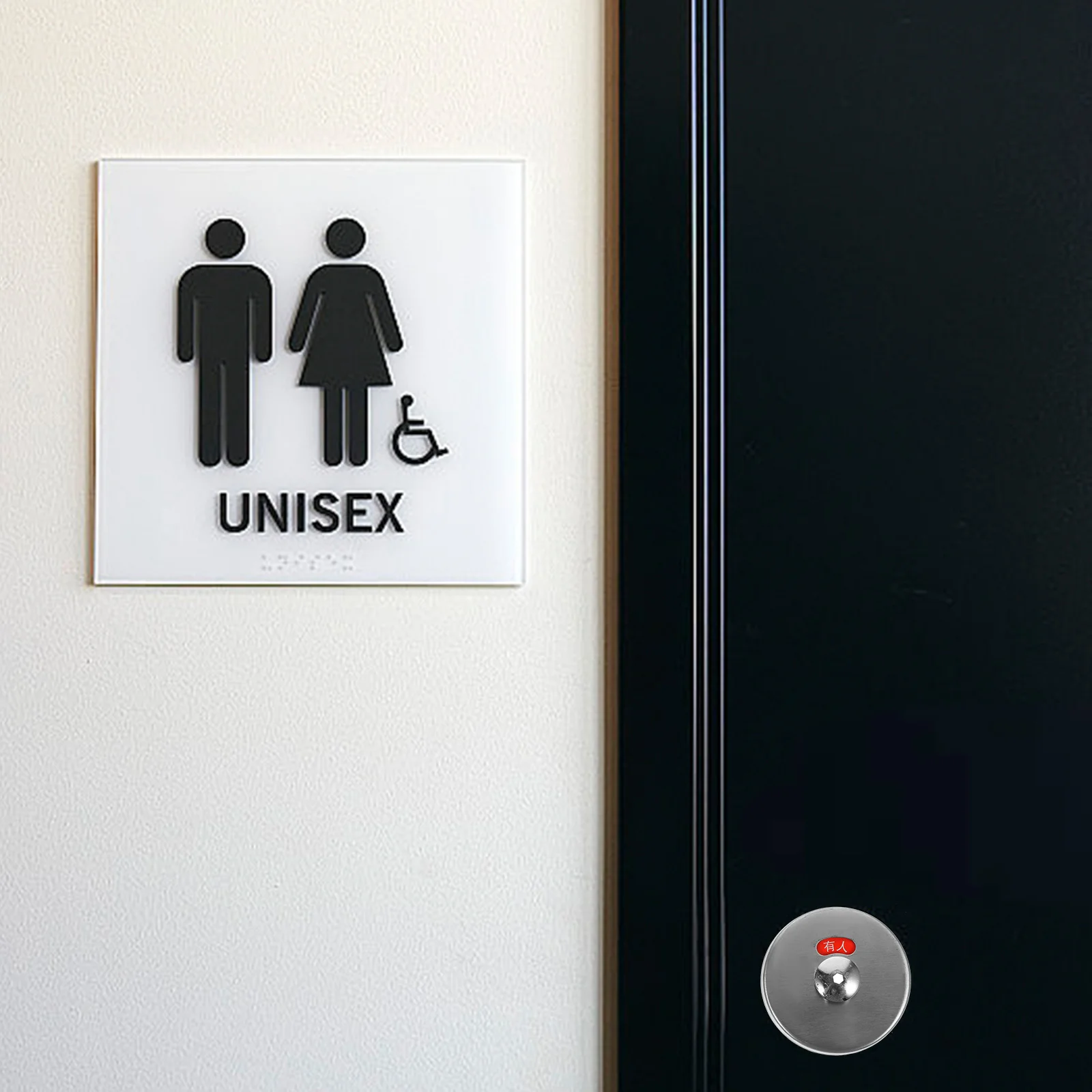 욕실 표시 잠금장치 스테인리스 스틸 화장실 문 잠금장치 공용 화장실 상업용 사용