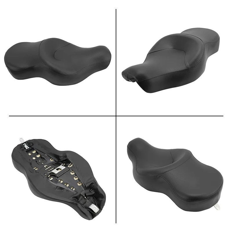 Motor cycle Two UP Driver Front Rear Passenger Seat PU Leather For Har ley Sportster XL883 XL1200 Iron XL 883 1200 48 2004-2015