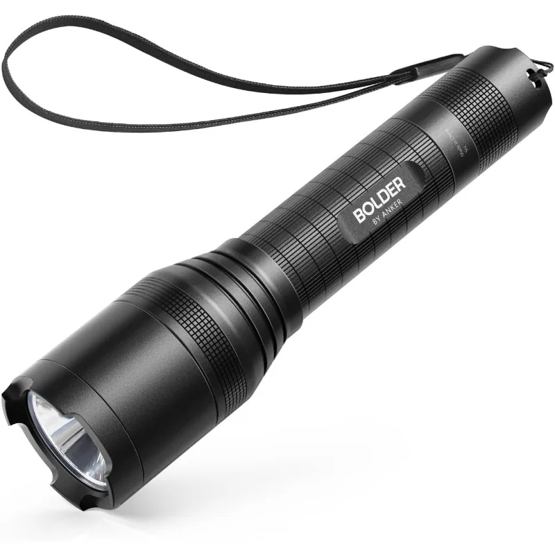 

Rechargeable LED Flashlight, Pocket-Sized Torch with Super Bright 900 Lumens LED, IPX5 Water-Resistant, Zoomable, 5 Light Modes