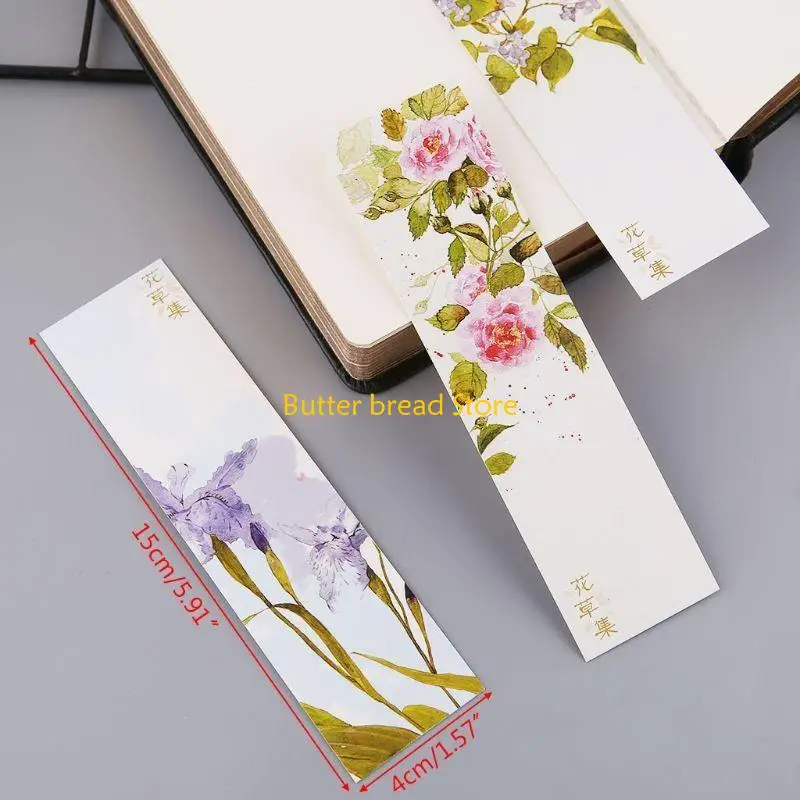 

W89C 30pcs for Creative Chinese Paper Bookmarks Painting Cards Retro Beautiful