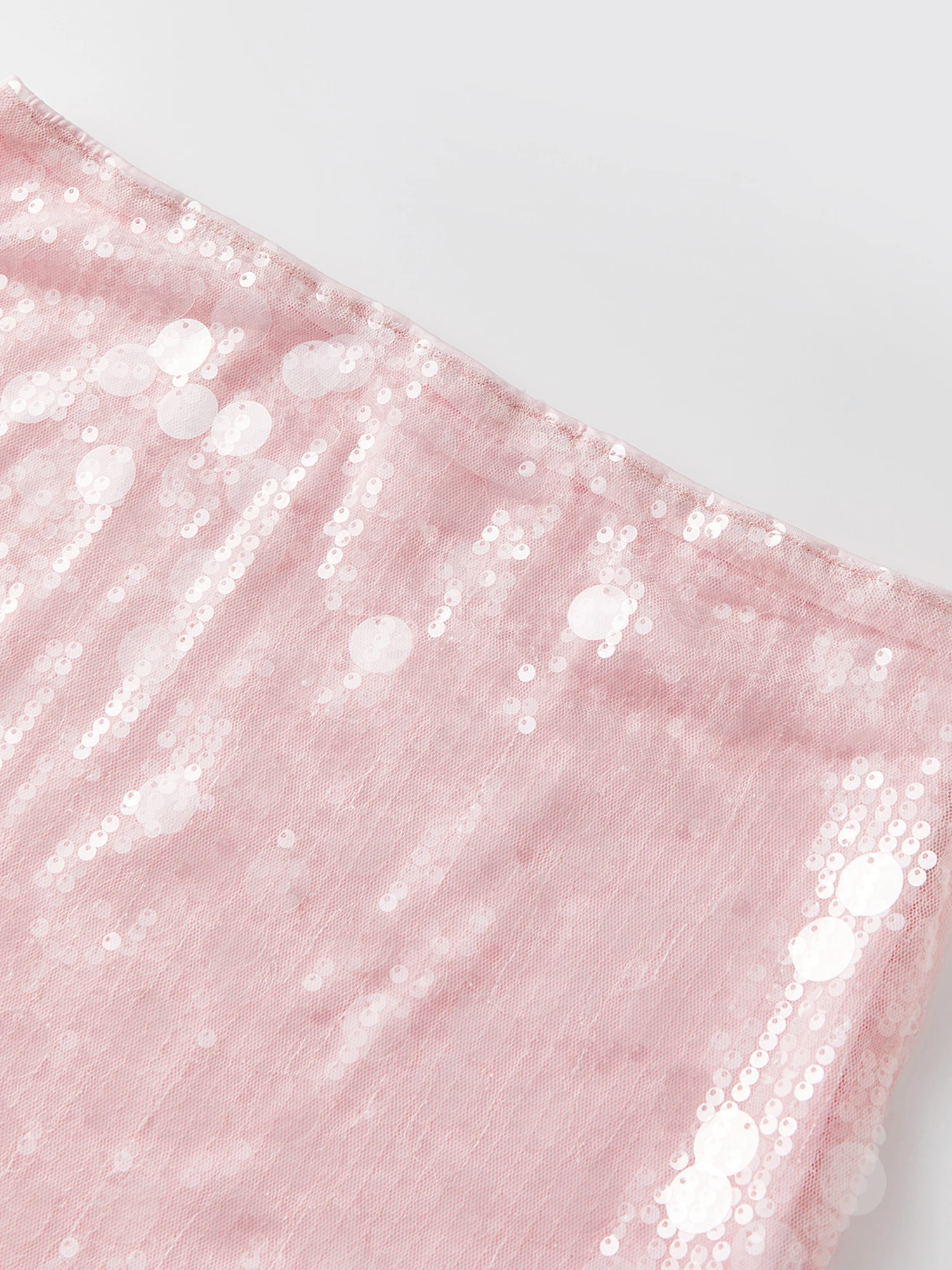 تنورة قصيرة لامعة بالترتر للسيدات، تنورة أنيقة أنيقة لامعة بطول الركبة مع حزام خصر مطاطي للحفلات والمناسبات