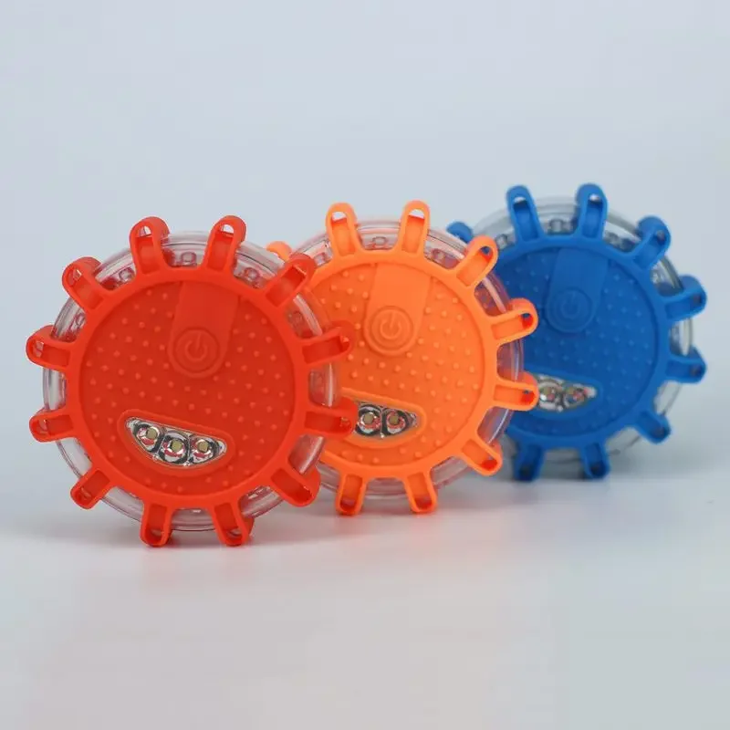 9モード12LED道路安全交通信号フラッシュ警告ランプ磁気ベースディスクビーコン（車、トラック、ボート用）