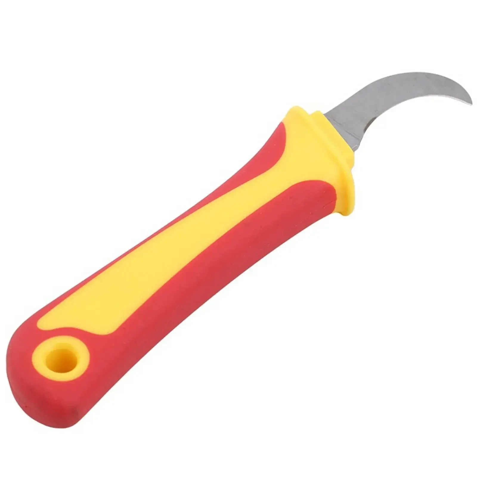 Isoliertes Messer für Elektriker, Abisolierer, Kabelabisolierschere, Gerade und gebogene Klinge, Gummigriff – Detail 9