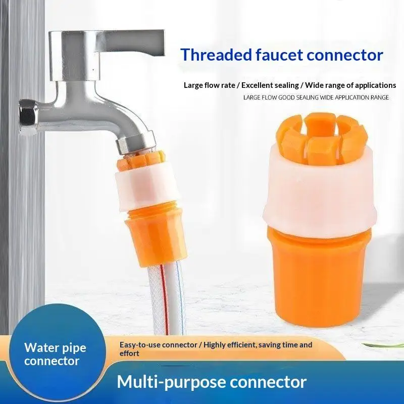 Backflow-proof Water Hose Quick Connectors Universal Faucet Adapter Fit Standard Hoses for Garden Irrigation Pet Bathing