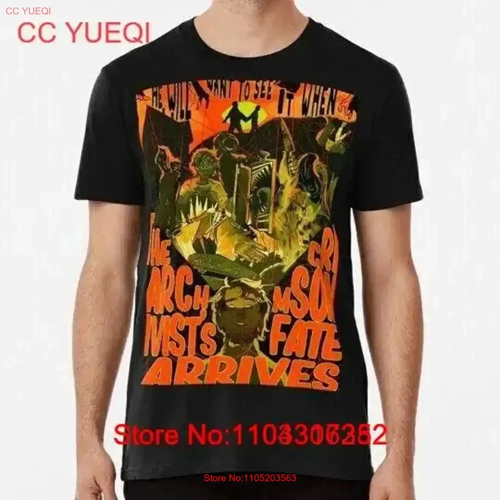 Camiseta The Magnus Archives carmesí Fate S a 5XL hecha en EE. UU., ropa de calle vintage lavada para hombre, ropa de diseñador