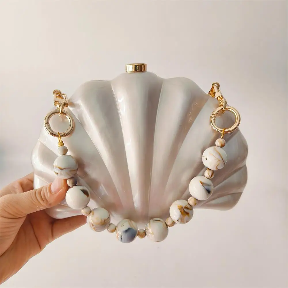 

Women's Evening Box Bag Shoulder Crossbody Small Bag Shell Bag Natural Personalized Evening Bag Clutch Shoulder Crossbody Bag