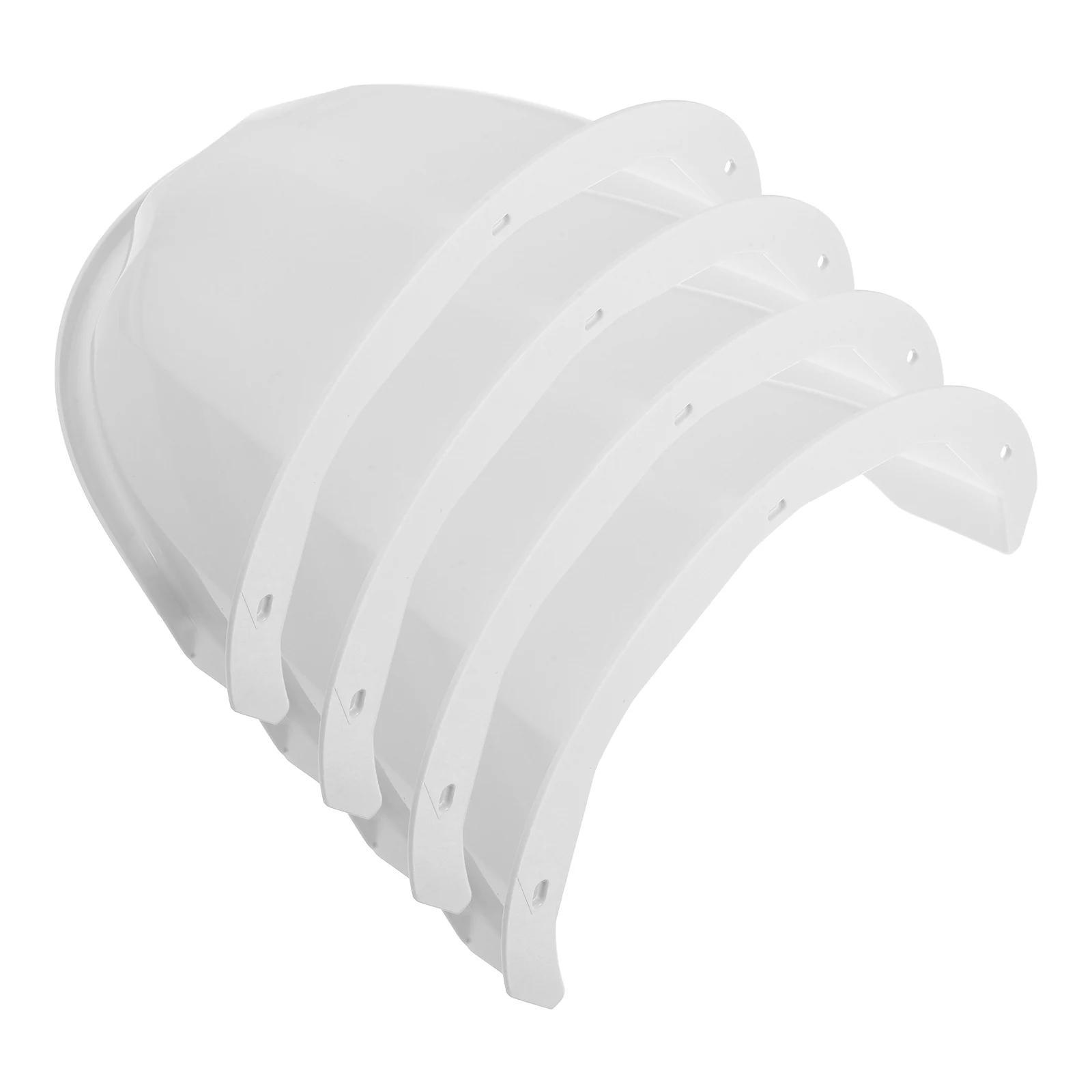 

4Pcs Outdoor Rain Cover Camera Enclosure Shield Protector CCTV Flashing Housing Security Sun Rain Accessories