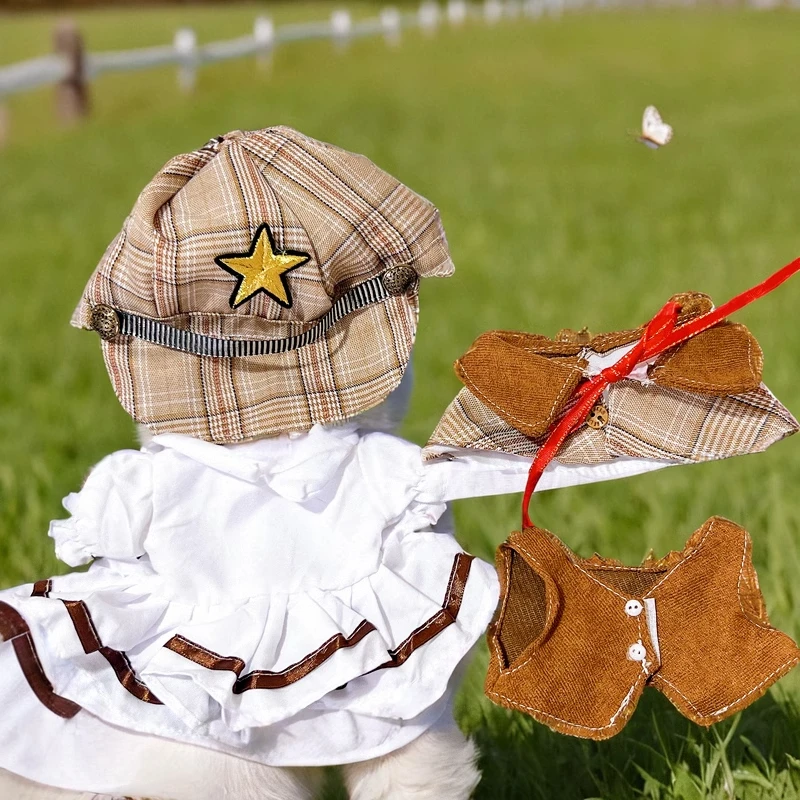 Chaleco de sombrero guapo Retro de estilo británico Original, traje de uniforme de capa, ropa de 20cm, trajes de Cosplay, regalo de cumpleaños