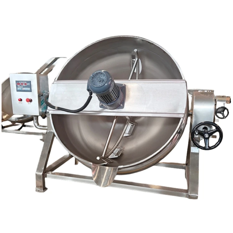 Factory Outlet  Agitator Jacketed Cooking Kettle Mixer Pot Industrial Stainless Steel Heating Mixing Kettle For Food Pro