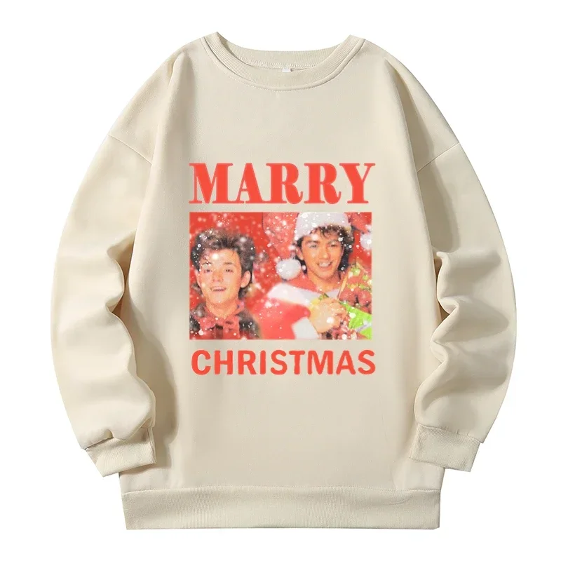 Christmas Print Plus Size Sweatshirt Women Clothing Autumn Winter Warm New Sweatshirts American Vintage Pullovers Women