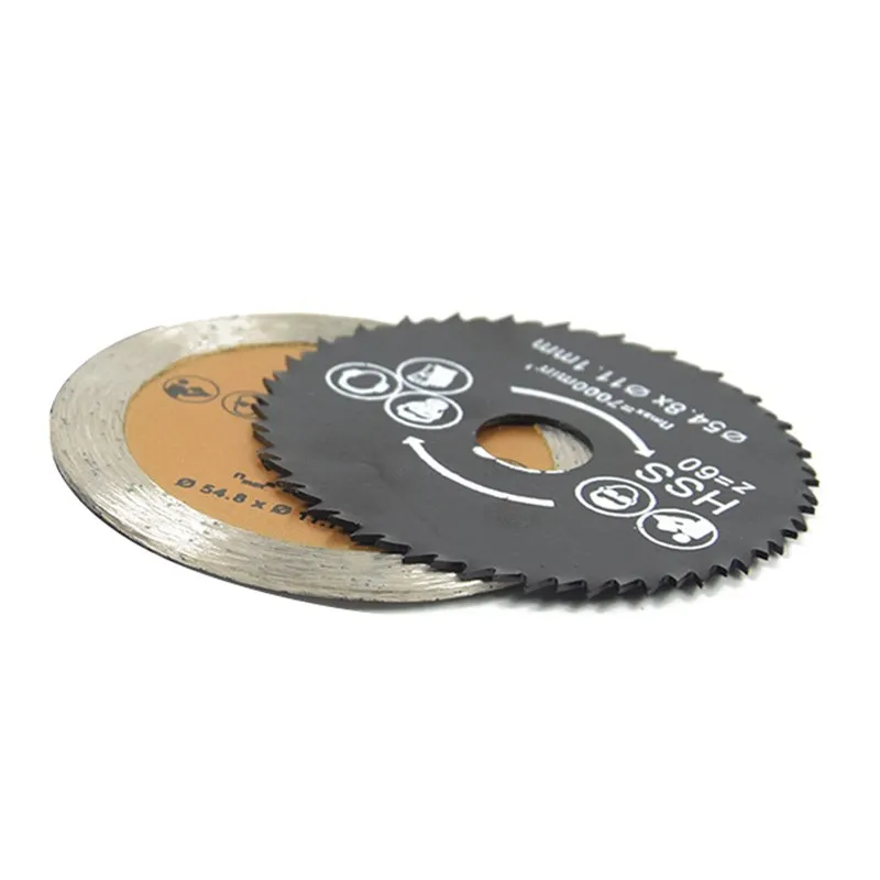 CMCP HSS Circular Saw Blade Rotary Tools 50.8/54.8mm 30/44/60T Cutting Disc For Dremel Metal Cutter Power Tools 