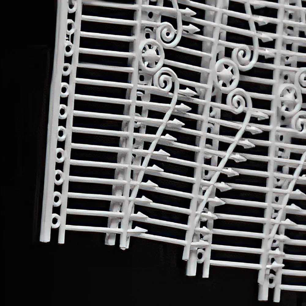 Mini Fence Model Railway Barrier Diorama Terrain Accessories Train Scene Detailing Diorama Fence Barrier Villa Fence DIY Kit