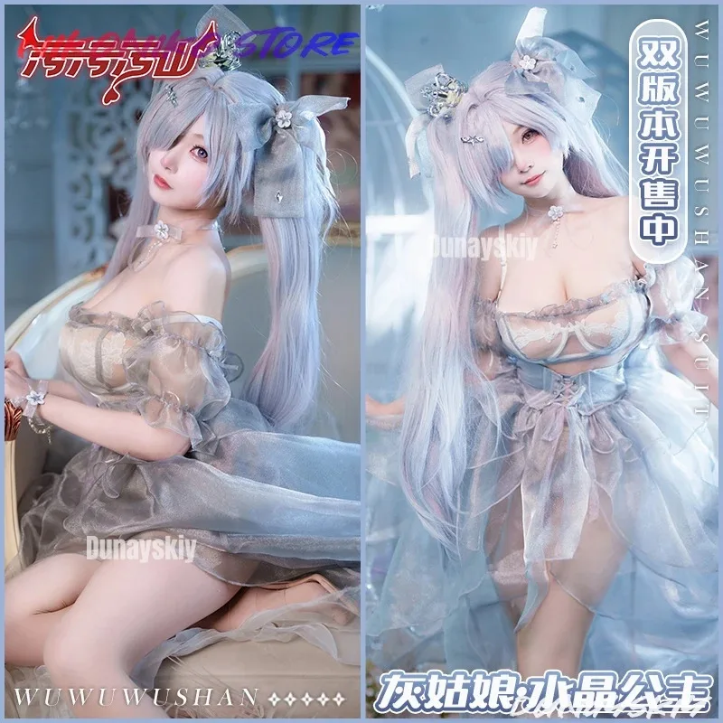 

Goddess Of Victory: Nikke Cinderella Crystal Princess Cosplay Costume Cos Game Anime Party Uniform Hallowen Play Role Clothes