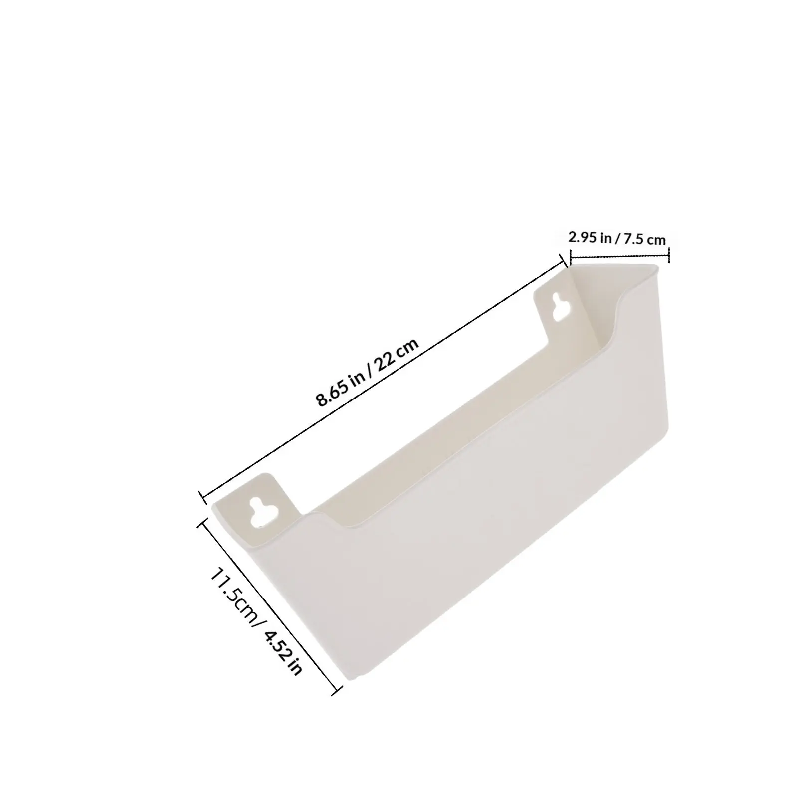 1Set Clear Wall File Organizer Plastic Hanging Rack Magazine Mail Holder Office Document Storage Wall Mounted Magazine Holder