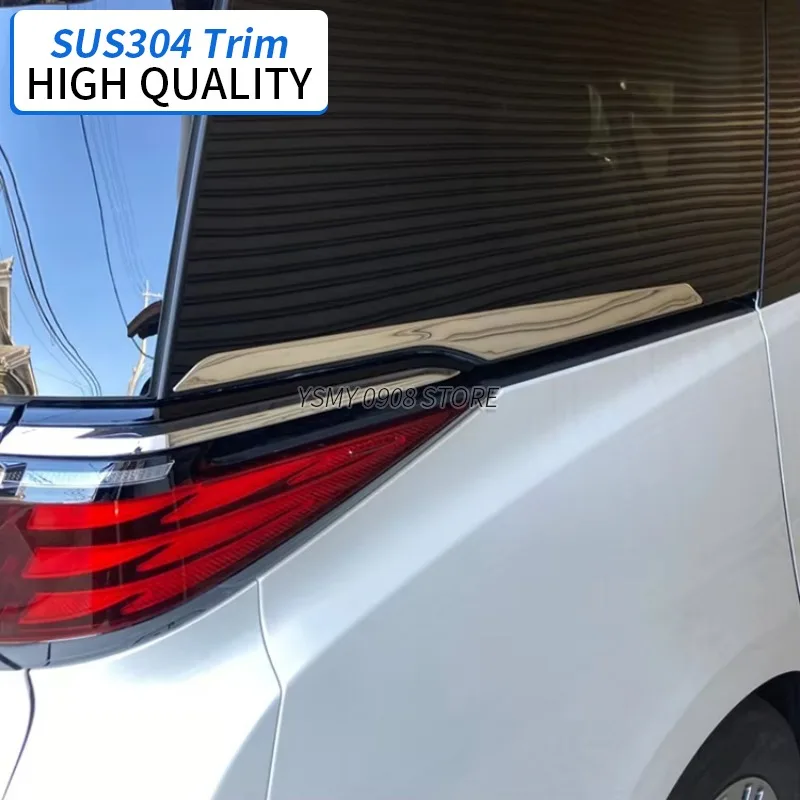 

2 PCS Stainless Steel Car Exterior Accessories Window Chrome Trim for Toyota Alphard Vellfire 40 2023 2024