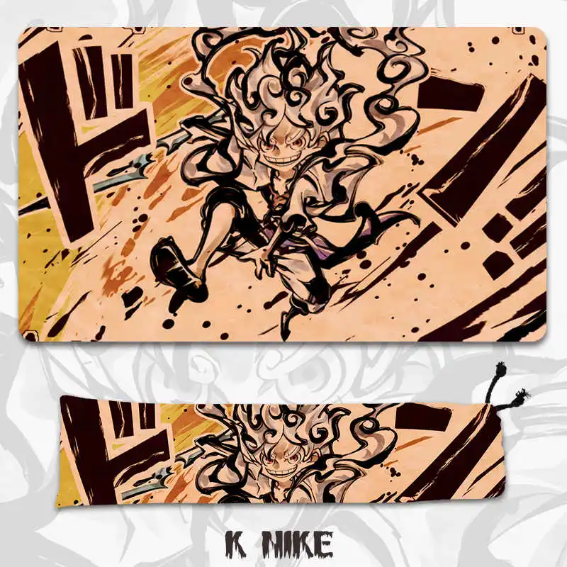 

600X350X2Cm Diy One Piece Nika Luffy Card Battle Mat Opcg Single Player Настольная игра Карточный боевой настольный коврик Аниме Карты Подарочные игрушки