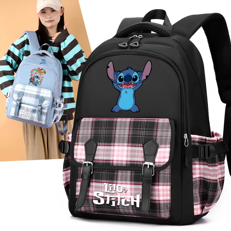 Disney Lilo Stitch Backpack for Girl Boy Bookbag Women Bag Teenage Student Kid Knapsack Laptop Schoolbag Large Capacity Rucksack