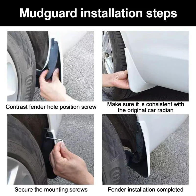 سيارة الخبز الطلاء درابزين ل BYD الختم 06 DM-i 2024 2025 2026 الجبهة الخلفية الطين اللوحات واقيات الطين سبلاش اللوحات أدوات السيارات اكسسوارات #4