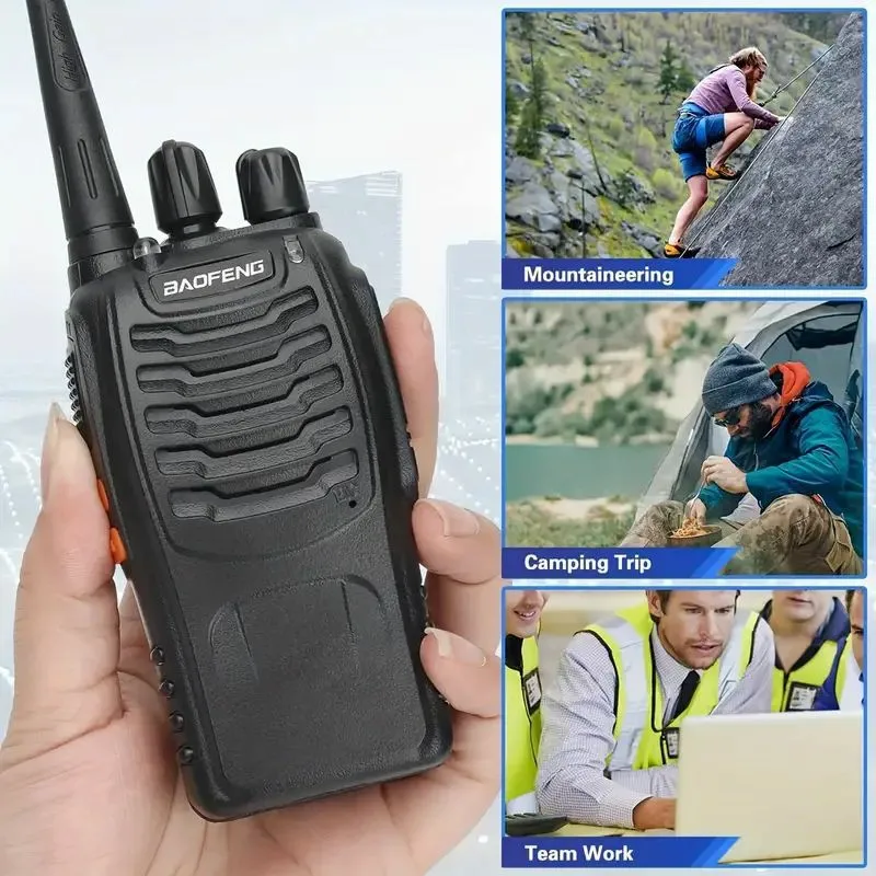 Baofeng BF-888S Handheld Walkie-Talkie High-Power Wireless Transceiver with Chinese & English Broadcast