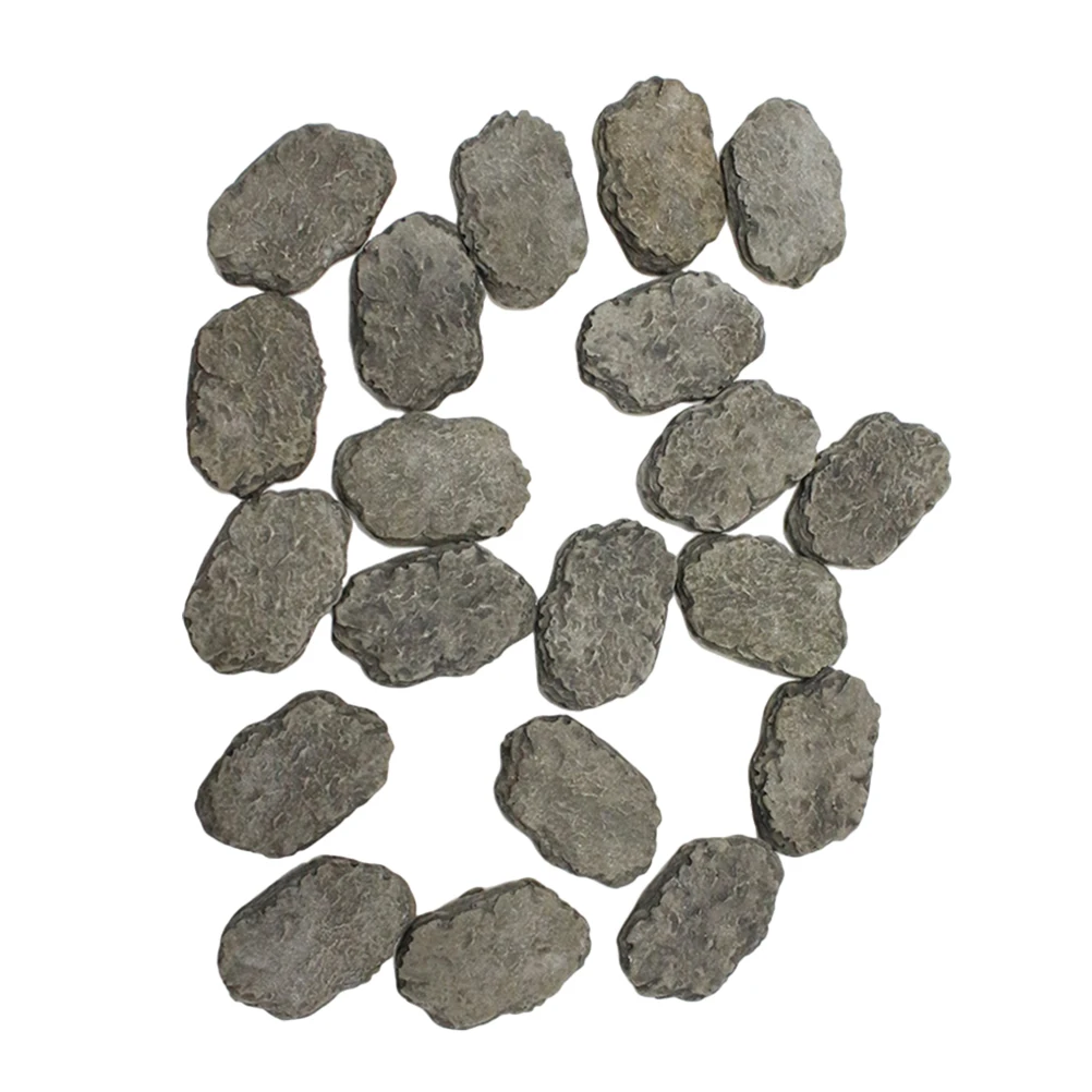 

20pcs Miniature Stepping Stones Micro Landscape Bonsai Resin Rock Ornament Fairy Flower Pot Outdoor Plant Accessories Stepping