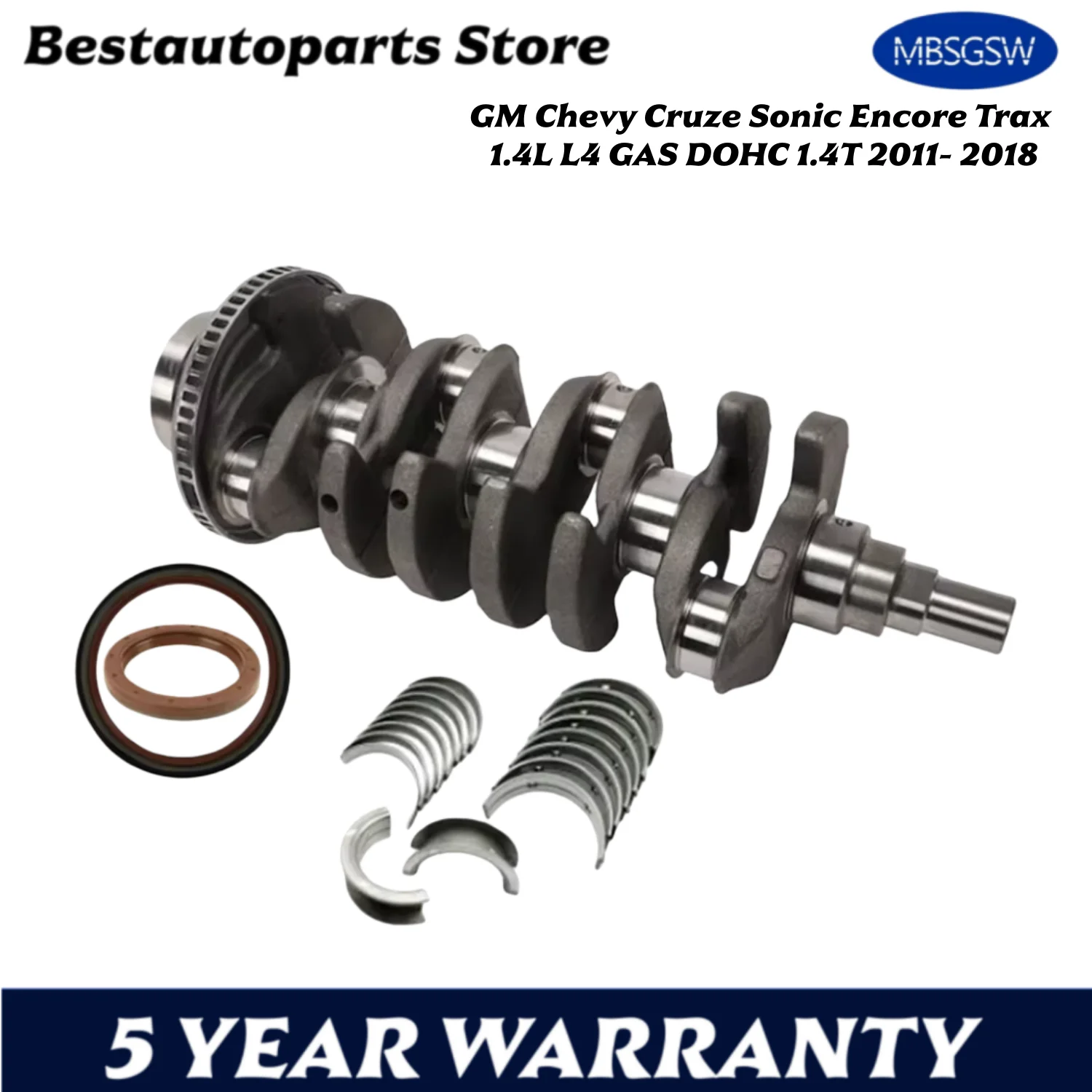 Juego estándar de cigüeñal y rodamiento de motor automático para GM Chevy Cruze Sonic Encore Trax 1.4L L4 GAS DOHC 1.4T 2011- 2018