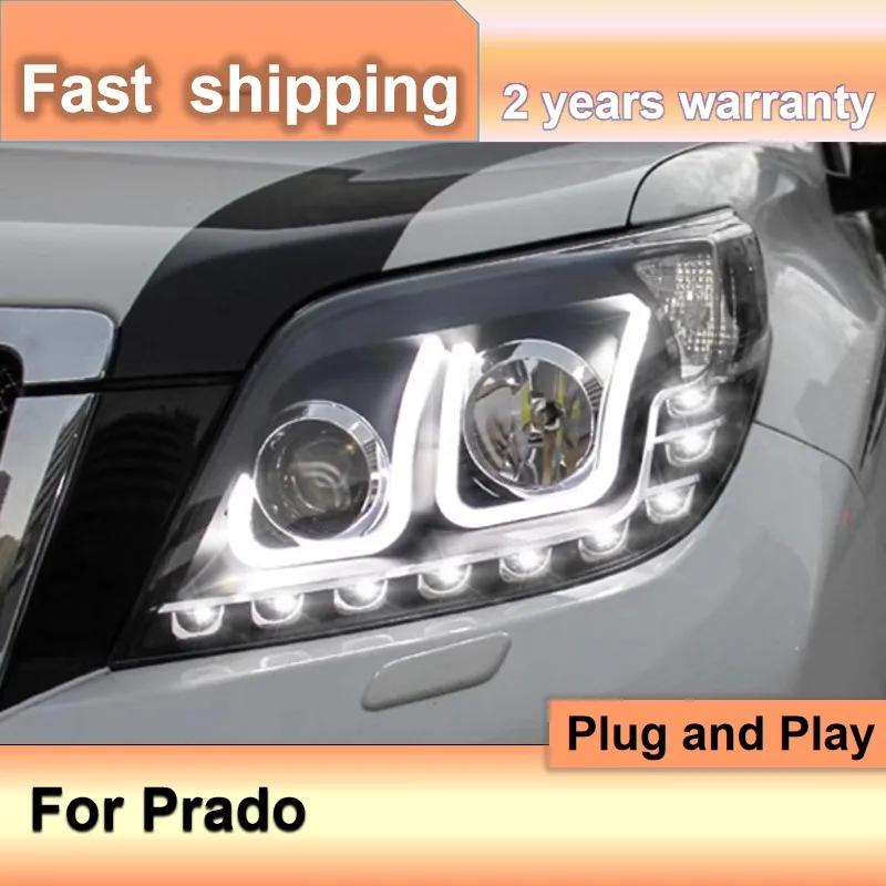 

Car Accessories for Toyota Prado Head Light 2010-2013 LC150 Headlight DRL Turn Signal Low High Beam Projector Lens