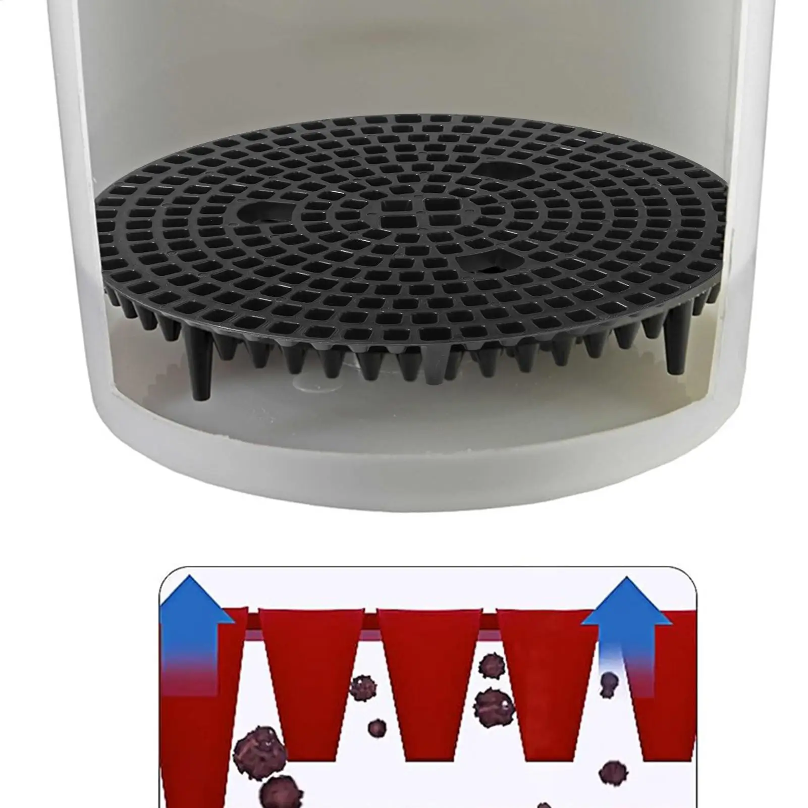 Car Wash Bucket Dirt Trap Grit Trap Insert Auto Detailing Bucket Cleaning Filter for Effective Dirt Removal Portable Clean Tool