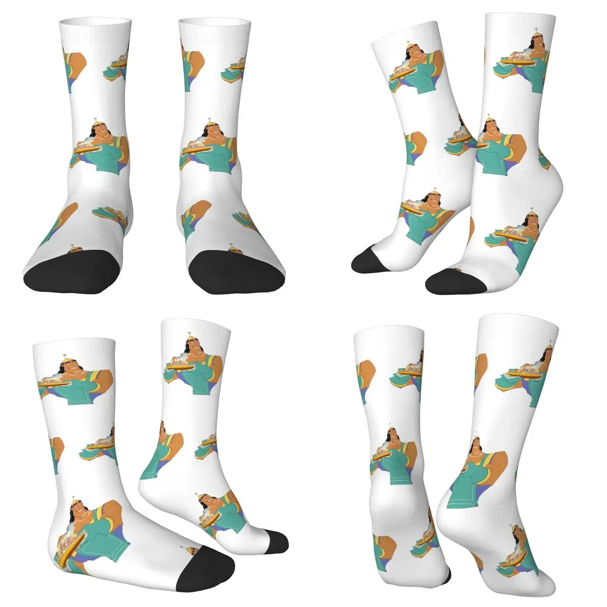 

Носки Kronk Has Spaghetti, супер мягкие чулки в стиле Харадзюку, всесезонные длинные носки, аксессуары для мужчин и женщин, рождественские подарки