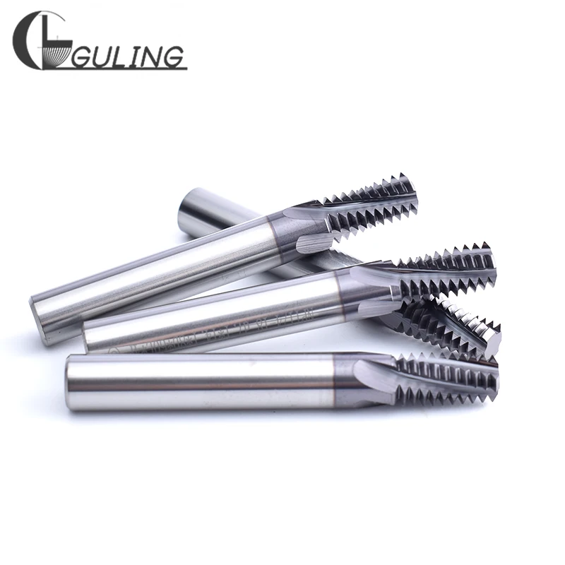 CNC 60Degree Tungsten Steel NPT American Taper Pipe Thread Milling Cutters 1/16 1/8 1/4 3/8 1/2 3/4-27 18 14 mill cutter 1\