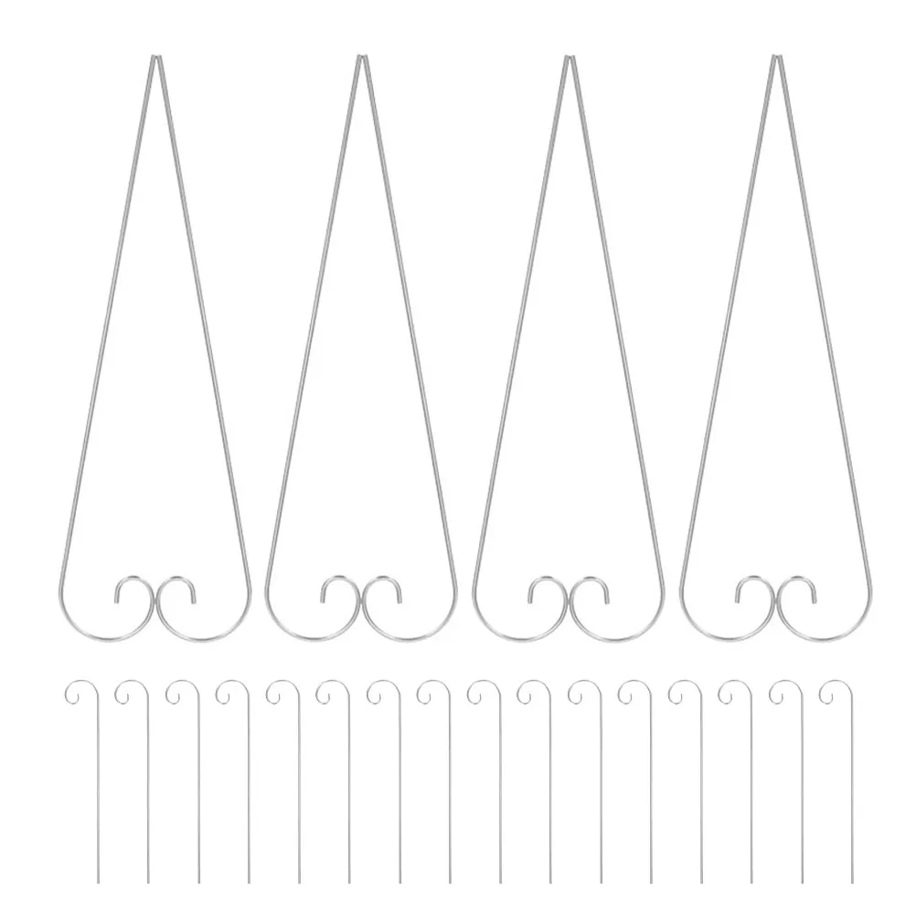30Pcs Sturdy Metal Shepherd Hooks Garden Accessories Plant Identification Stakes Flower Yard Stake Small Garden Stakes with