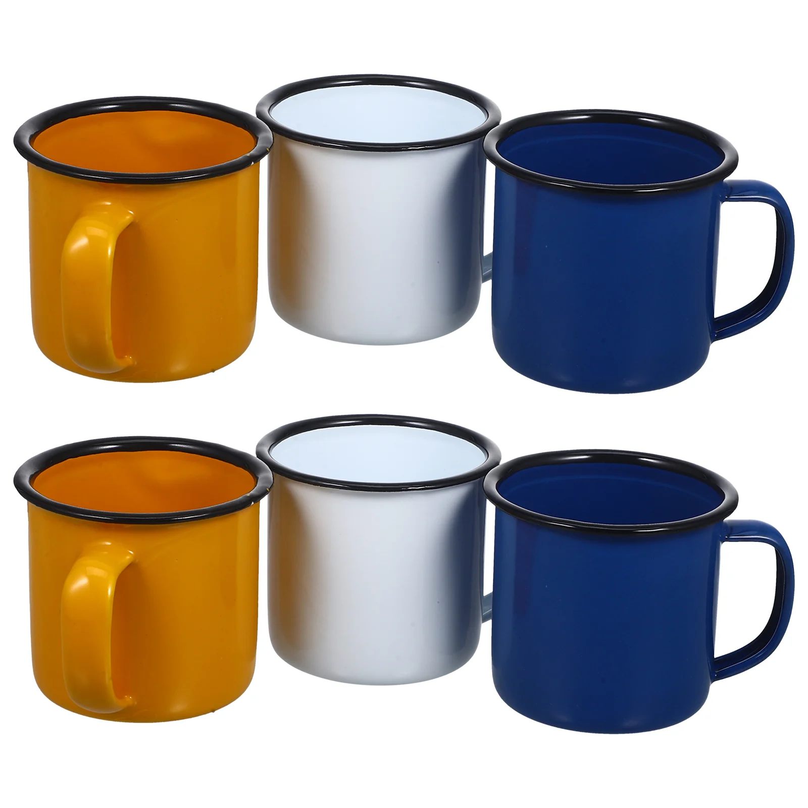 

6 Pcs Retro Enamel Cup Small Cups Coffee Mug Drink Home Creative Travel Drinking