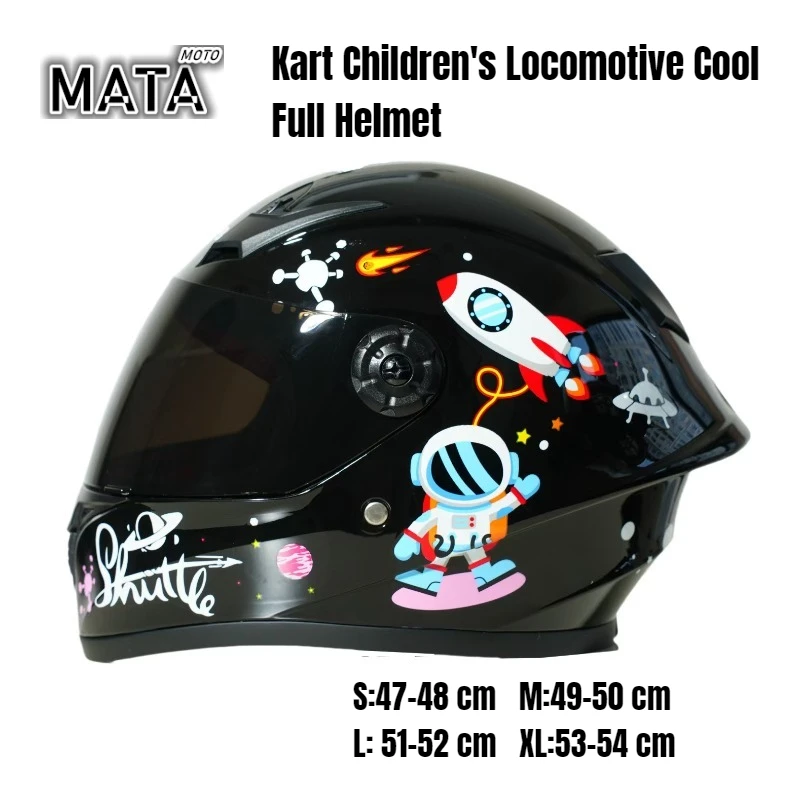 

Kart Children's Locomotive Cool Full Helmet Four Seasons Bike Helmet Off-road Electric Vehicle Casco Moto Cascos Para Moto