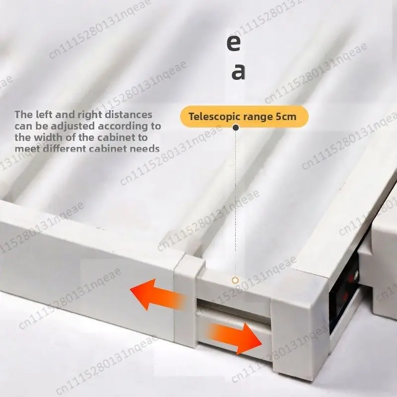Hidden Washing Machine Wardrobe Hanging Clothes Drying Rack Damping Rebound Telescopic Pull-out Push-pull Design