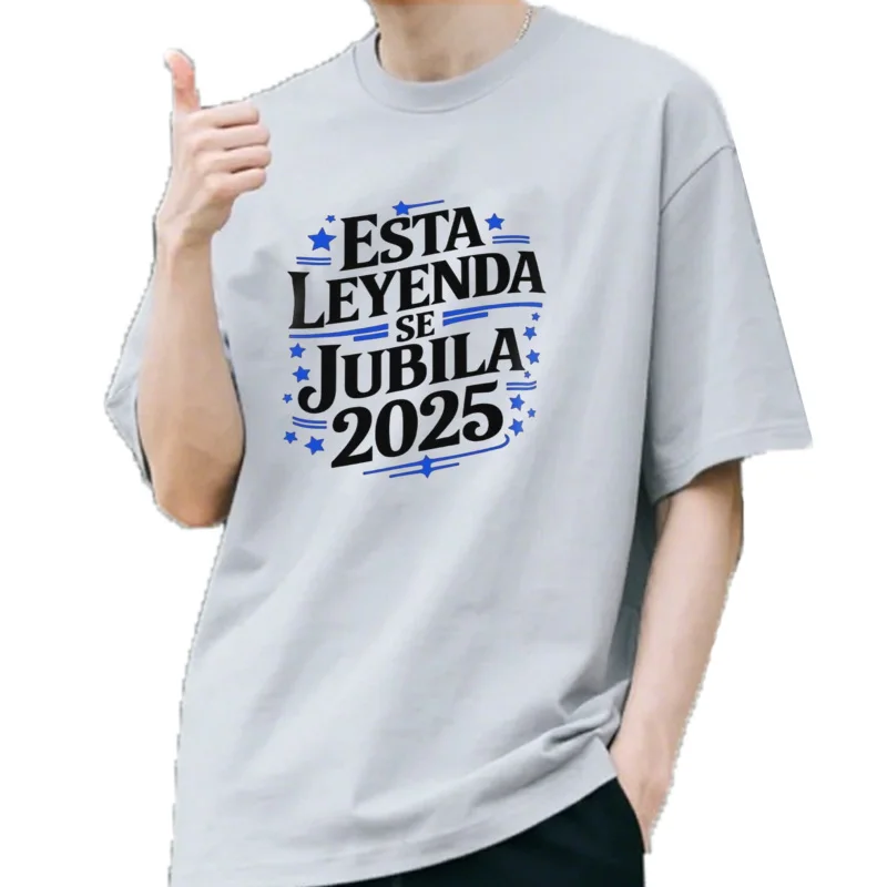 Esta leyenda retireará 2025 camiseta Retro español jubilación jubilado papá regalo ropa para hombre 100% algodón Tops ta