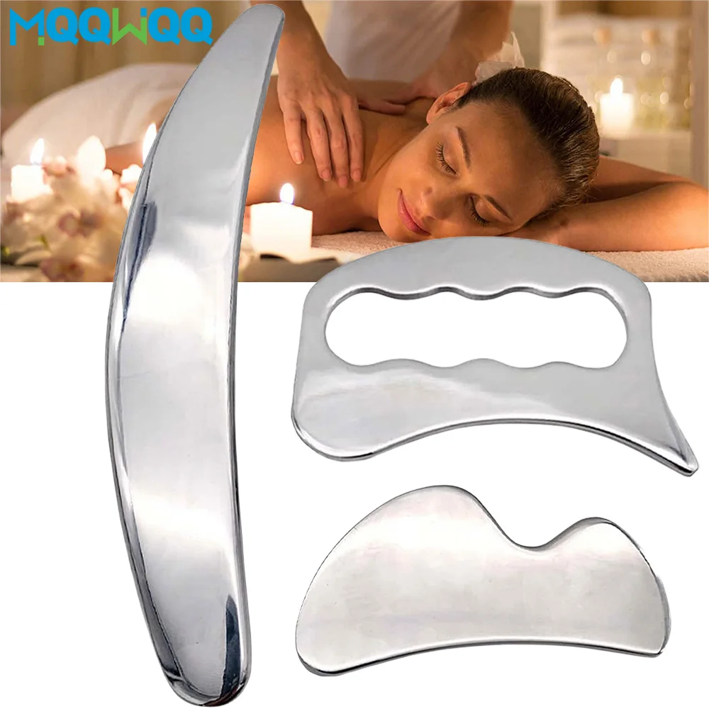 

Stainless Steel Gua Sha Massager Muscle Scraper Metal Scraping Tool Body Deep Tissue Fascia Face Relaxation Massage Body Shaping