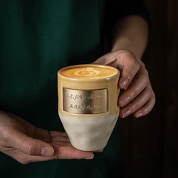 Arabic Coffee Cup Creative Ceramic Cappuccino Espresso Cup Mudar Suwaiq Wilayat Handmade Water Cup Cola Cup Gift