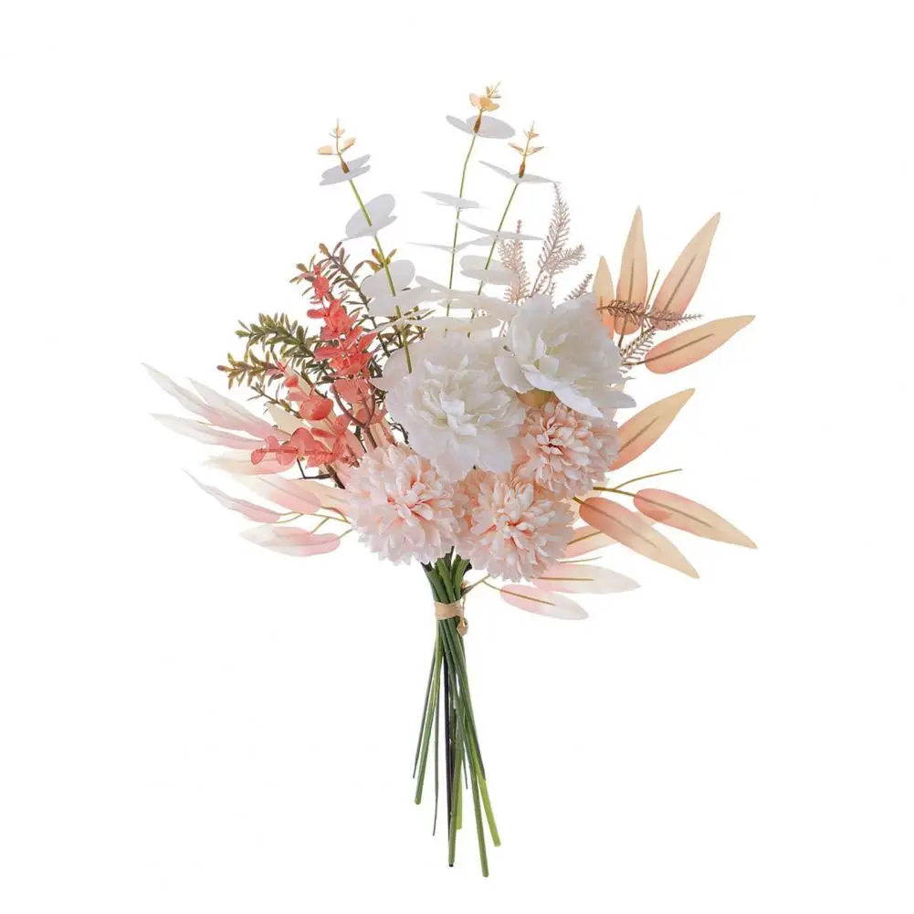 

Fake Peonies Flower Bouquet Realistic Long-lasting Peony Faux Silk Floral Arrangement for Wedding Baby Bridal Shower Decor