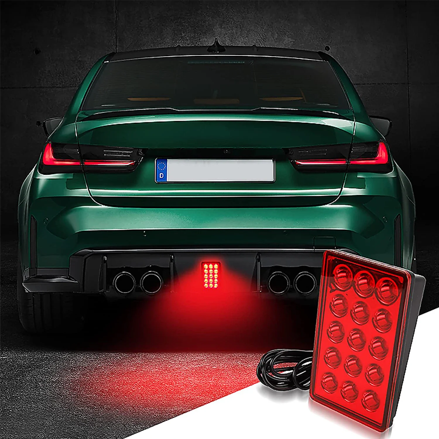 

F1 Style Led Brake Pilot Lights 12V 15led Rear Tail Lights Auto Flash Warning Reverse Stop Safety Signal Lamps For Car SUV Moto