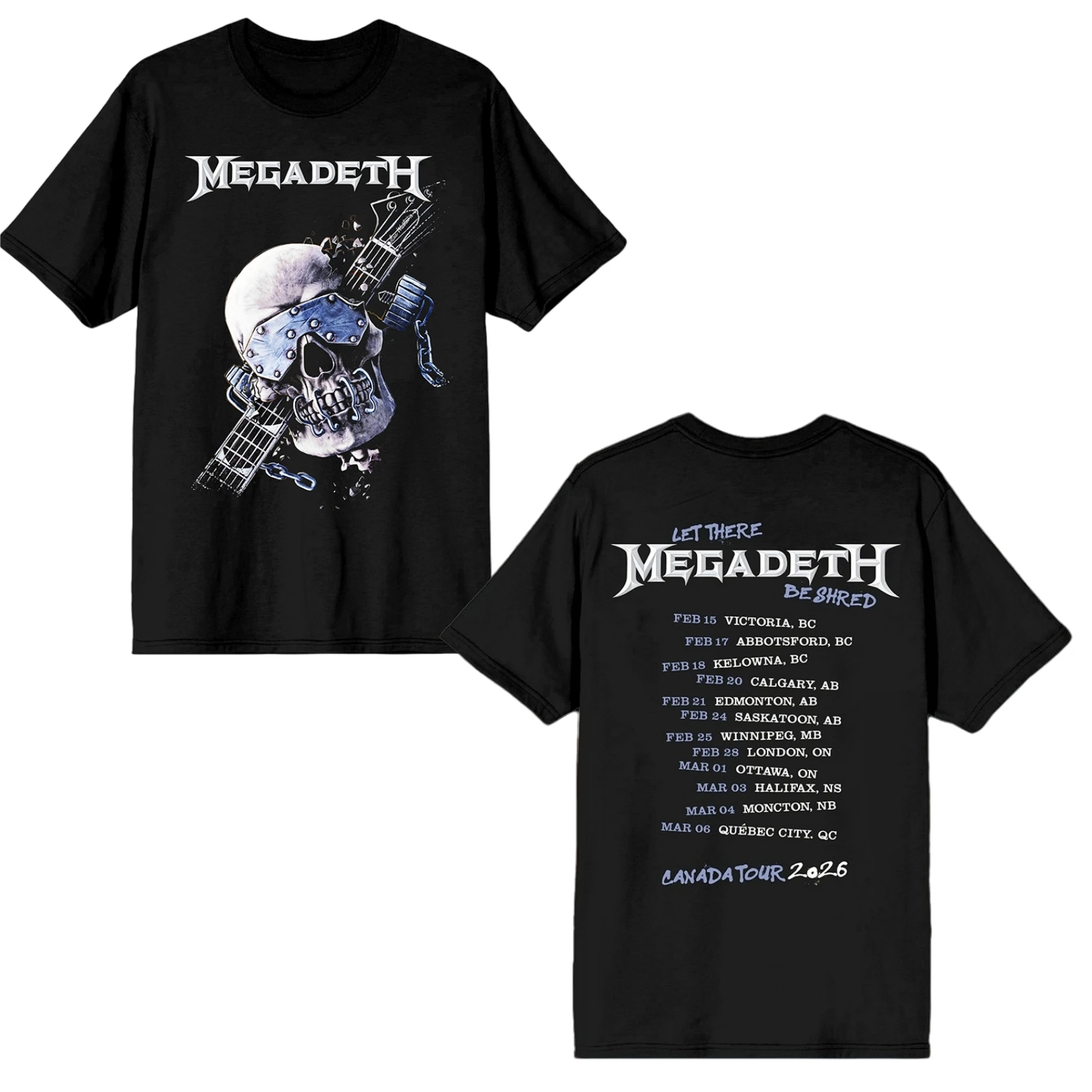 Megadeth Band This Was Our Life 2026 Tour Graphic Men T Shirt Unisex Cotton Short Sleeve Y2k Oversized Popular Fashion Tee Top