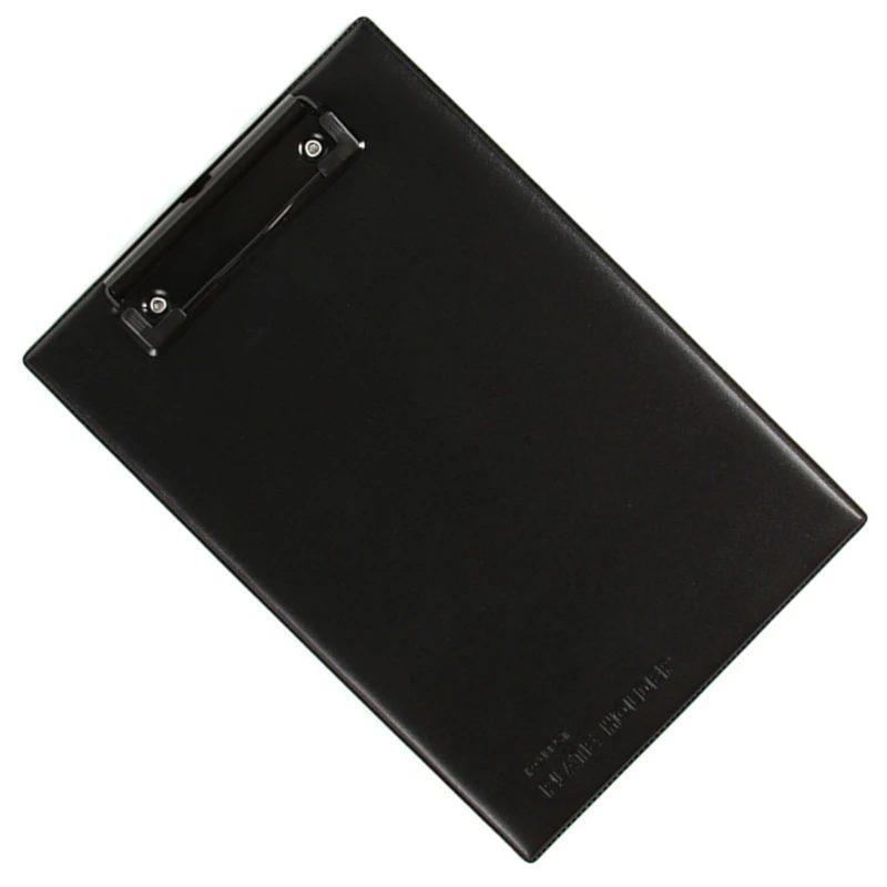 Prancheta couro com gancho suspensão retrátil Placa escrita conferência couro